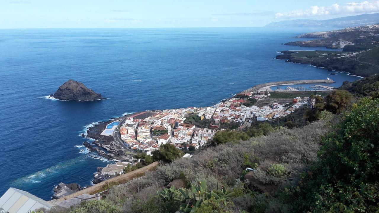 Las Pardelas, Ferienhaus Mit Meer-, Kuesten- Und Bergblick Im Gruenen Norden Teneriffas Las Cruces  ภายนอก รูปภาพ