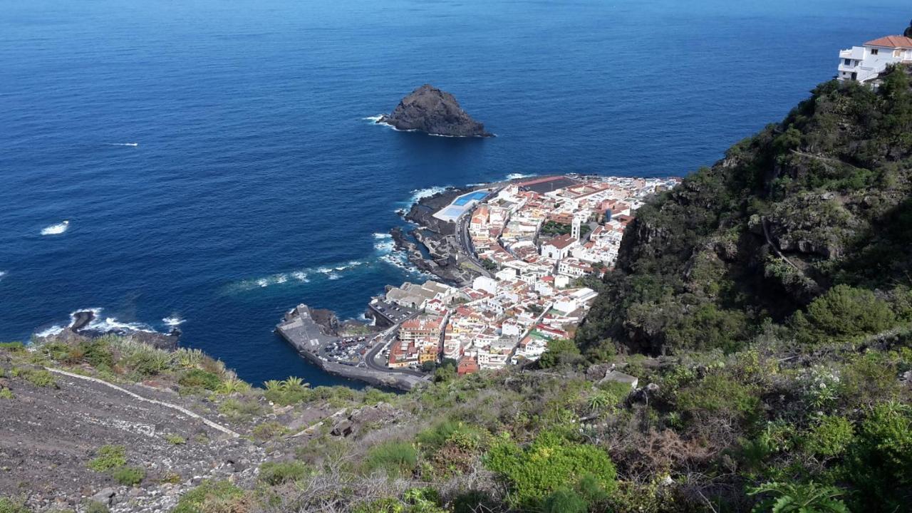 Las Pardelas, Ferienhaus Mit Meer-, Kuesten- Und Bergblick Im Gruenen Norden Teneriffas Las Cruces  ภายนอก รูปภาพ